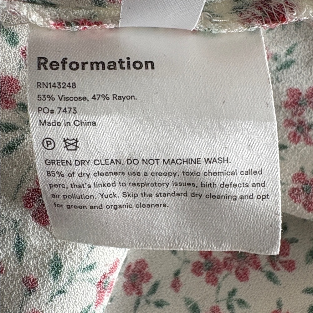 Reformation Helm Mini Dress See Measurements - Picture 16 of 17